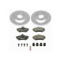 PowerStop ESK374 Genuine Geomet Coated Rotors, ECE-R90 Brake Pads + Hardware Kit