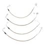 Rugged Ridge Brake Hose Kit Braided Stainless 07-18 Jeep Wrangler