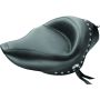 Mustang Motorcycle 76153 Mustang 04-21 Harley Sportster 4.5 Gallon Wide Touring Solo Seat w/Studs - Black