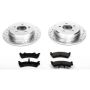 PowerStop K1858 Z23 Daily Driver Carbon-Fiber Ceramic Brake Pad and Drilled & Slotted Rotor Kit