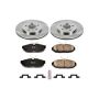 PowerStop KOE1384 OE Stock Replacement Low-Dust Ceramic Brake Pad and Rotor Kit