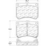 StopTech Street Touring 91-03 Ford Escort ZX2 / 92-95 Mazda MX-3 Front Brake Pads