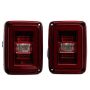 Raxiom J133626 07-18 Jeep Wrangler JK JL Style LED Tail Lights- Black Housing - Red Lens