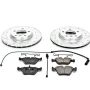 PowerStop K582 Z23 Daily Driver Carbon-Fiber Ceramic Brake Pad and Drilled & Slotted Rotor Kit