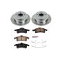 PowerStop KOE2151 OE Stock Replacement Low-Dust Ceramic Brake Pad and Rotor Kit