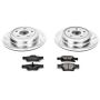 PowerStop K5950 Z23 Daily Driver Carbon-Fiber Ceramic Brake Pad and Drilled & Slotted Rotor Kit