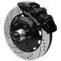 Wilwood 140-16459-D 63-87 C10 CPP Spindle AERO6 Front BBK 14in Drilled/Slotted 6x5.5 BC - Black