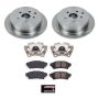 PowerStop KCOE5864 OE Stock Replacement Low-Dust Ceramic Brake Pad, Rotor and Caliper Kit