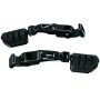 Kuryakyn 3995 Ergo II Trident Dually ISO Pegs With Long Arms Gloss Black