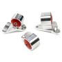 Innovative 90-91/92-93 Acura Integra GS-R Silver Aluminum Billet Mount Kit Solid (Cable)