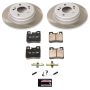 PowerStop SC4948 Semi-Coated Rotor and Low-Dust Ceramic Brake Pad Kit