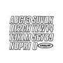 Hardline WHBLK800 Boat Lettering Registration Kit 3 in. - 800 White/Black