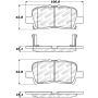 Stoptech 305.08650 Street Select Brake Pads - Front