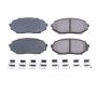 PowerStop 17-457 PowerStop - Z17 Low-Dust Ceramic Brake Pads with Hardware