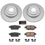 PowerStop CRK5854 Genuine Geomet Coated Rotor and Low-Dust Ceramic Brake Pad Kit