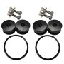 Torque Solution Billet Bumper Quick Release Kit (Black): Universal