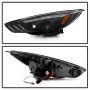 SPYDER 5086105 Projector Headlights - Sequential Turn Signal Light Bar - Black