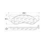 Stoptech 305.07020 Street Select Brake Pads - Front