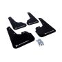 Rally Armor MF17-UR-BLK/WH Black Mud Flap/White Logo