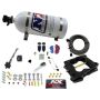 Nitrous Express 40081-10 Q-JET/HOLLEY SPREAD BORE HITMAN PLUS (50-100-150-200HP) WITH 10LB BOTTLE