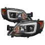 SPYDER 5083944 Projector Headlights - Light Bar DRL - Black