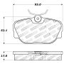Stoptech 309.04930 Performance Brake Pads