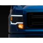 Raxiom T566369 09-14 Ford F-150 Axial Series Projector Headlights w/ LED Light Bar- Blk Housing (Clear Lens)
