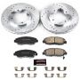 PowerStop K697 Z23 Daily Driver Carbon-Fiber Ceramic Brake Pad and Drilled & Slotted Rotor Kit