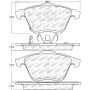 Stoptech 305.11860 Street Select Brake Pads w/Hardware - Front