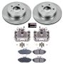 PowerStop KCOE1297 OE Stock Replacement Low-Dust Ceramic Brake Pad, Rotor and Caliper Kit