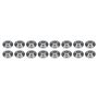 PAC RACING SPRINGS PACPAC-R538-16 Ti Dual Valve Spring Retainer Set 10-Deg 16pk