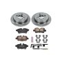 PowerStop KOE6281 OE Stock Replacement Low-Dust Ceramic Brake Pad and Rotor Kit