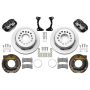Wilwood 140-17120 Chevy Monte Carlo Forged 4 Piston DynaPro Black Caliper HP32 VV Plain Rotor - 11.00x0.81