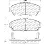 Stoptech 305.06170 Street Select Brake Pads - Rear