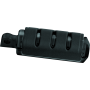 Kuryakyn 7561 Trident Large Peg With Male Adapter Gloss Black