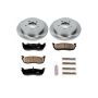 PowerStop KOE1872 OE Stock Replacement Low-Dust Ceramic Brake Pad and Rotor Kit