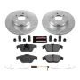 PowerStop K5626 Z23 Daily Driver Carbon-Fiber Ceramic Brake Pad and Drilled & Slotted Rotor Kit