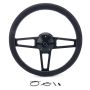 GRANT GRT1916 T Series Blk Wheel CHEV Logo/Install Kit