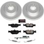 PowerStop CRK869 Genuine Geomet Coated Rotor and Carbon-Fiber Ceramic Brake Pad Kit