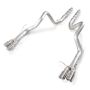 Stainless Works M14GTL 2013-14 Ford Shelby GT500 3in Catback Retro Chambered Mufflers Resonator Delete