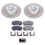 PowerStop SC5291 Semi-Coated Rotor and Low-Dust Ceramic Brake Pad Kit