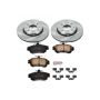 PowerStop KOE911 OE Stock Replacement Low-Dust Ceramic Brake Pad and Rotor Kit