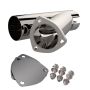 QTP 10300 3in Weld-On QTEC Exhaust Cutout Y-Pipe