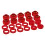 Prothane 1-103 80-86 Jeep CJ5/CJ7 Body Mount 22 Bushing Kit - Red