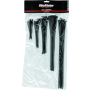 BikeMaster 151677 Assorted Cable Ties (Pack of 100) - Black