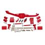 BMR Suspension WL002R BMR 93-02 F-Body Body Mount Watts Link - Red