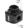 MOROSO MOR63424 Manifold Filler Neck Kit - Billet Alum. Black