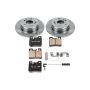 PowerStop KOE6332 OE Stock Replacement Low-Dust Ceramic Brake Pad and Rotor Kit