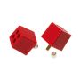 Prothane Universal Bump Stop 2X2X2 W 3/8in Stud - Red