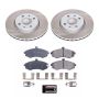 PowerStop SC1118 Semi-Coated Rotor and Low-Dust Ceramic Brake Pad Kit